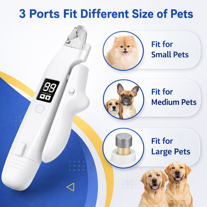 2-in-1 LED Pet Nail Clipper & Grinder for Cats & Dogs