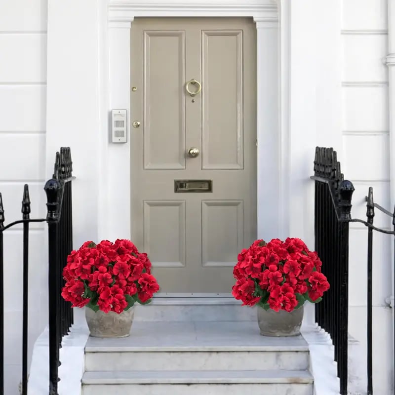 🔥LAST DAY 49% OFF - Artificial Geranium Flowers For Outdoors