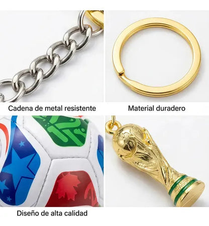 Soccer Ball Keychain And World Cup 2026 Trophy Trionda