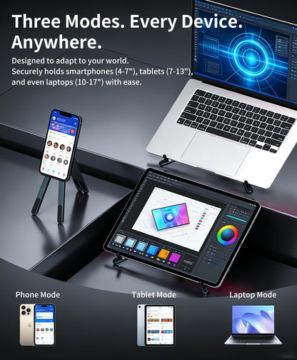 Foldable, Magnetic, and Built to Go🔥3-in-1 Magnetic Foldable Laptop Stand