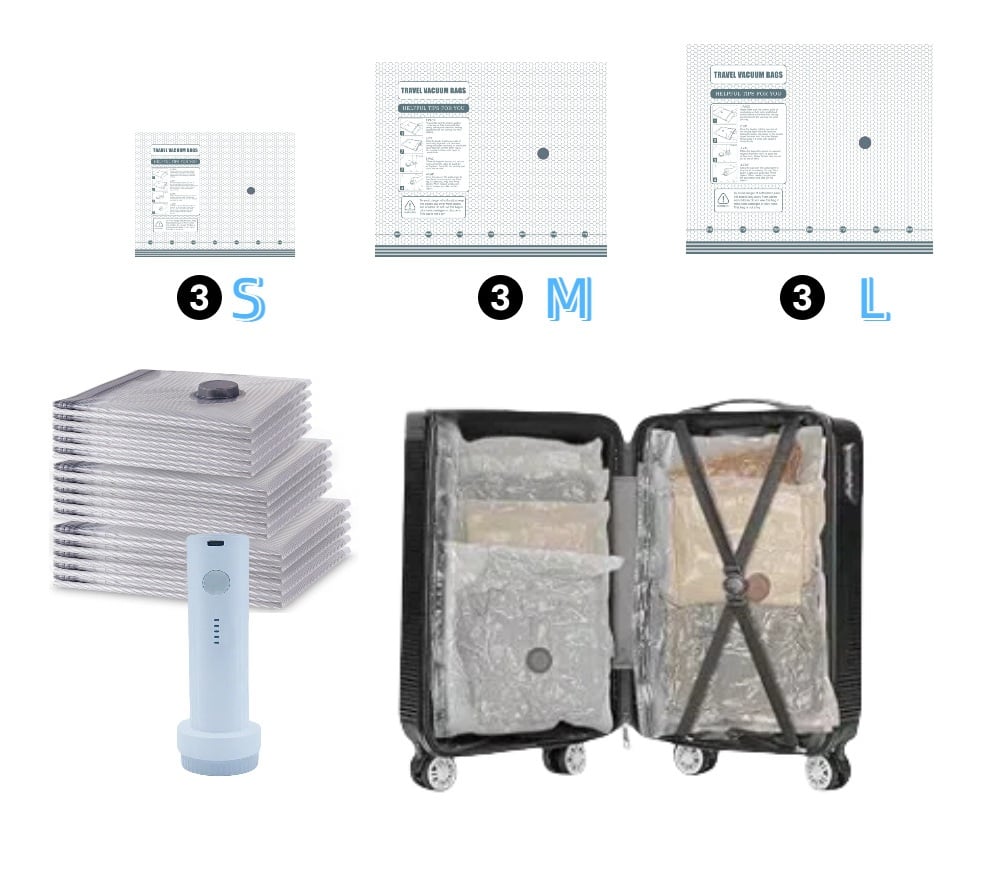 ✨LAST DAY ALERT 49% OFF🔥 X7 Cordless Travel Vacuum Bag