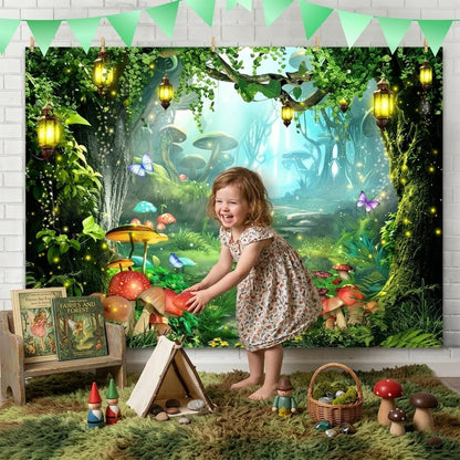 🌲🌸 Transform your backyard into an enchanted forest – one banner, endless beauty! ✨