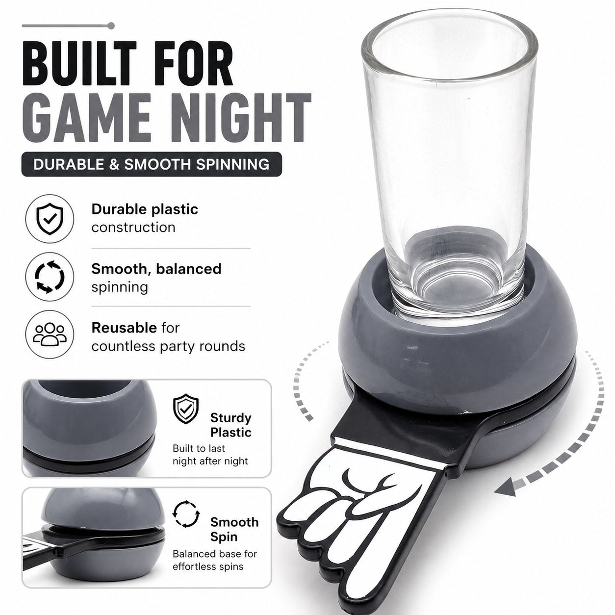 🎯 Spin the Shot – Finger Spinner Drinking Game