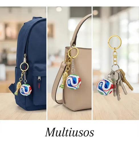 Soccer Ball Keychain And World Cup 2026 Trophy Trionda