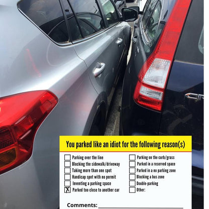 You Parked Like an Id10t Cards (100 cards)