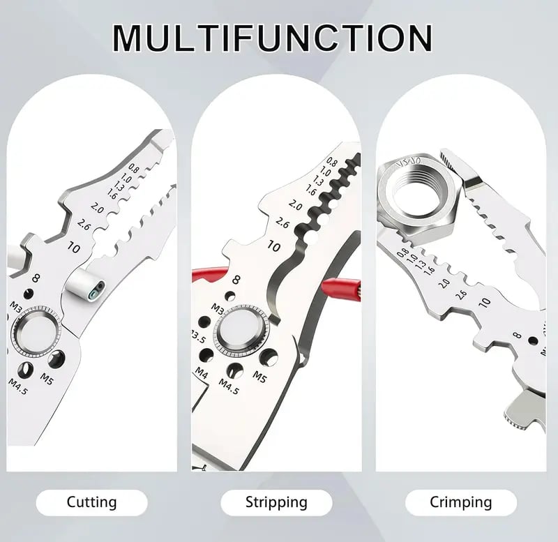 Universal Quick Lever Electrical Wire Connectors (24-12 AWG)  + Wire Stripper