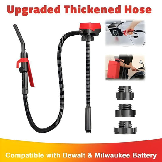 🔥LAST DAY 49% OFF-Cordless Fuel Transfer Pump Compatible with DeWalt 20V & Milwaukee 18V Batteries