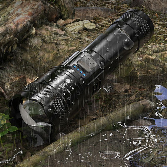 🔥Super Strong Zoomable Flashlight | Light Up the Entire Mountain Up to 9656 Meters(6mi)🌟