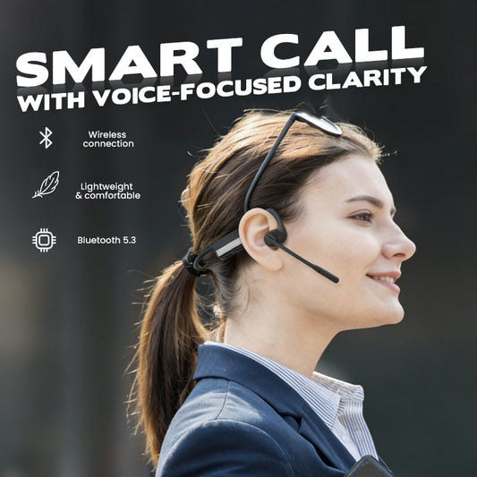 🔥Open Air Conduction Wireless Bluetooth Headset with Microphone