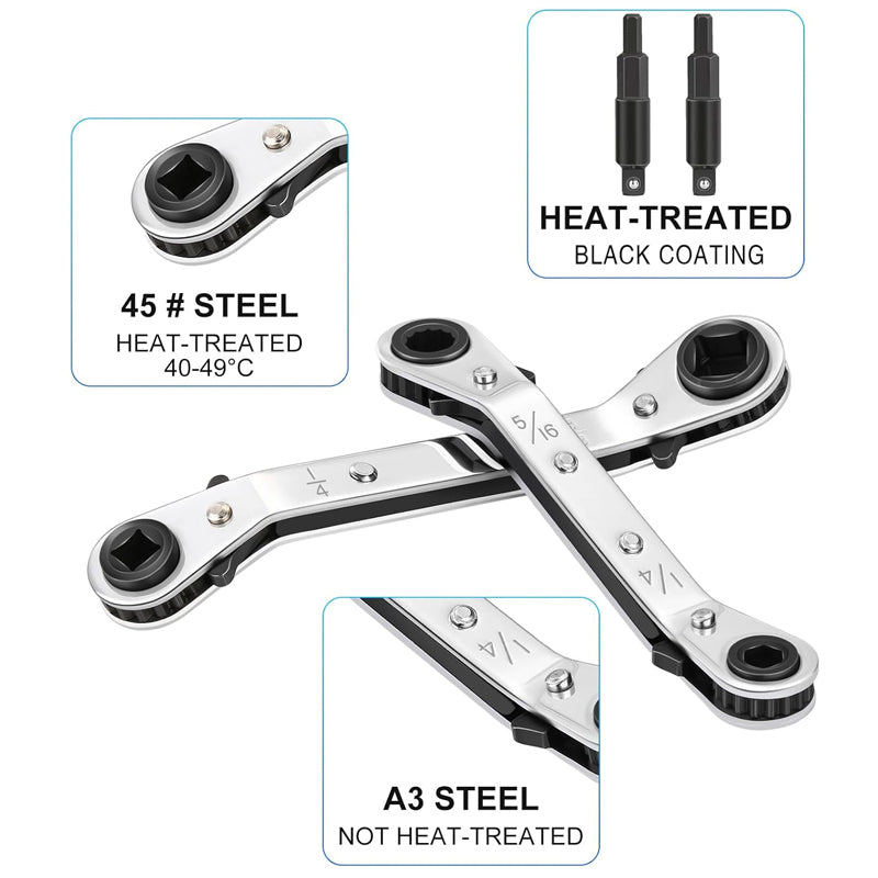 AC Wrench 2-Piece Kit with Hex Bits